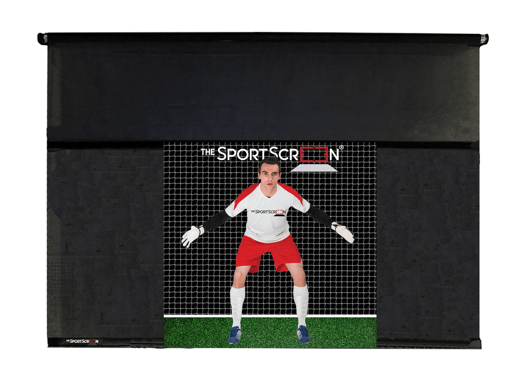 10ft soccer sportscreen with no mode of retraction