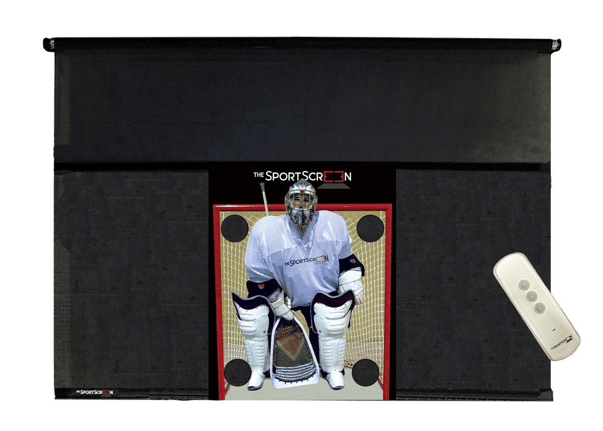 10ft Remote Control Lacrosse SportScreen, retractable lacrosse training net