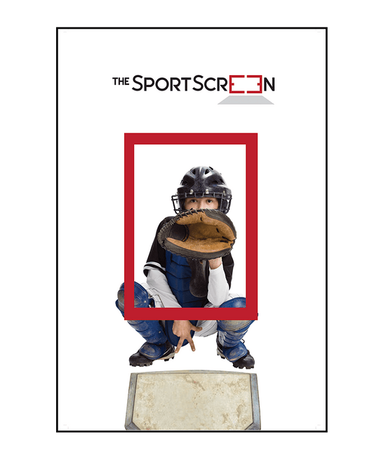 SportScreen Baseball Target with marked strike zones for pitching accuracy practice