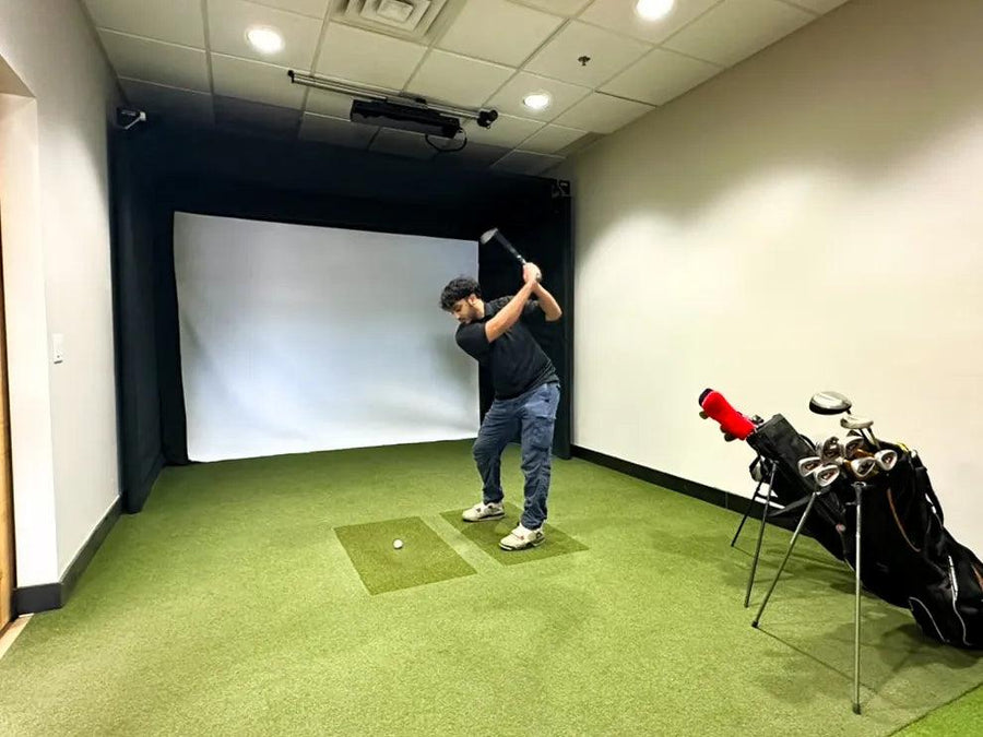 Home golf studio as a gift idea for golfers