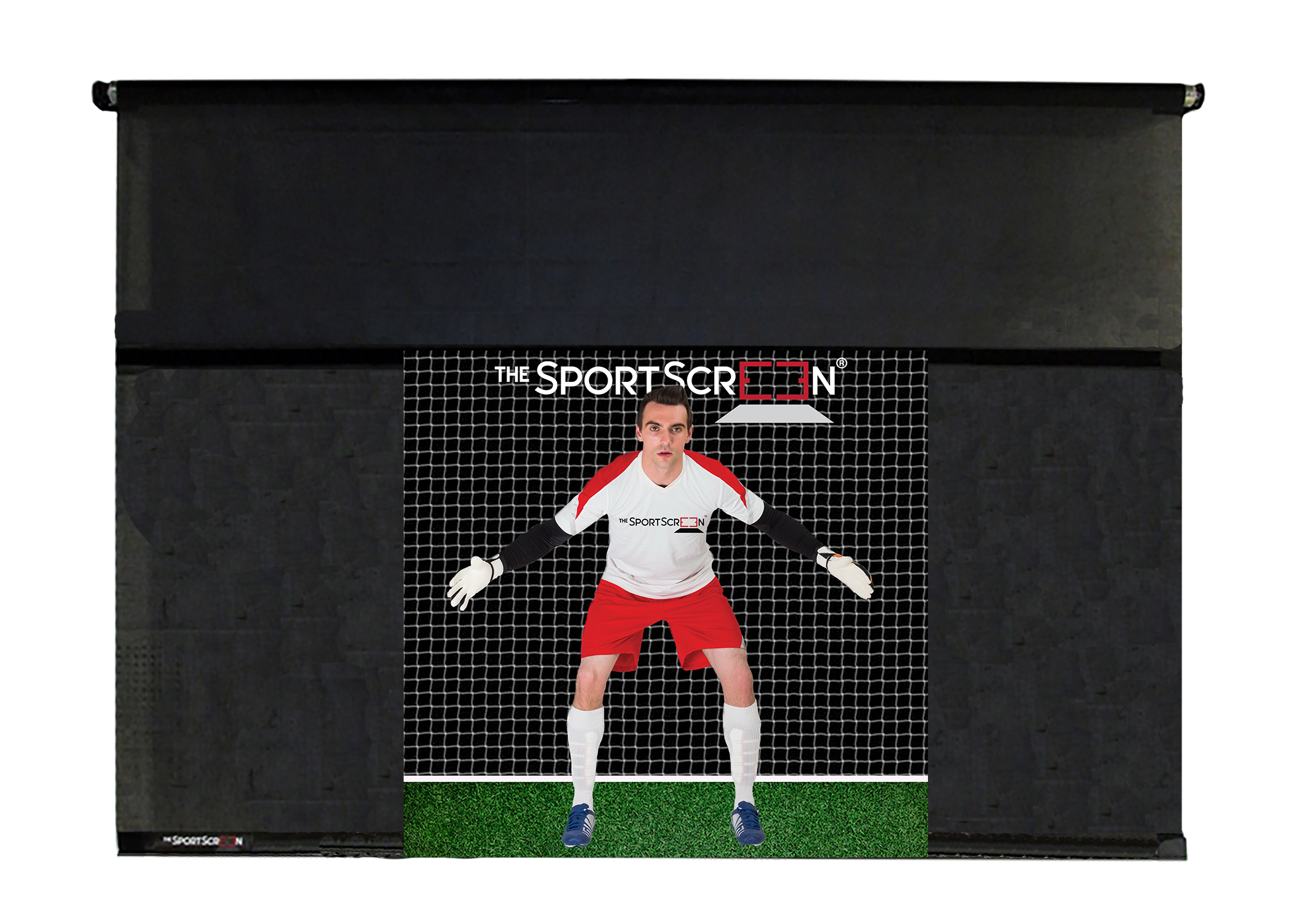 10ft soccer sportscreen with no mode of retraction