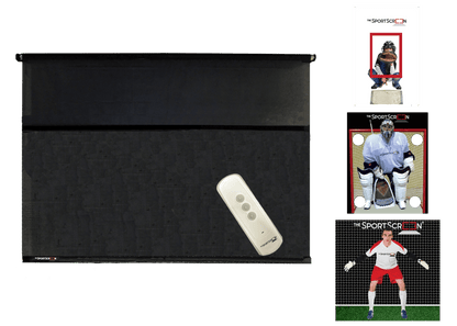 10ft Remote Control Multi-Sport SportScreen Bundle with baseball, lacrosse and soccer velcro targets