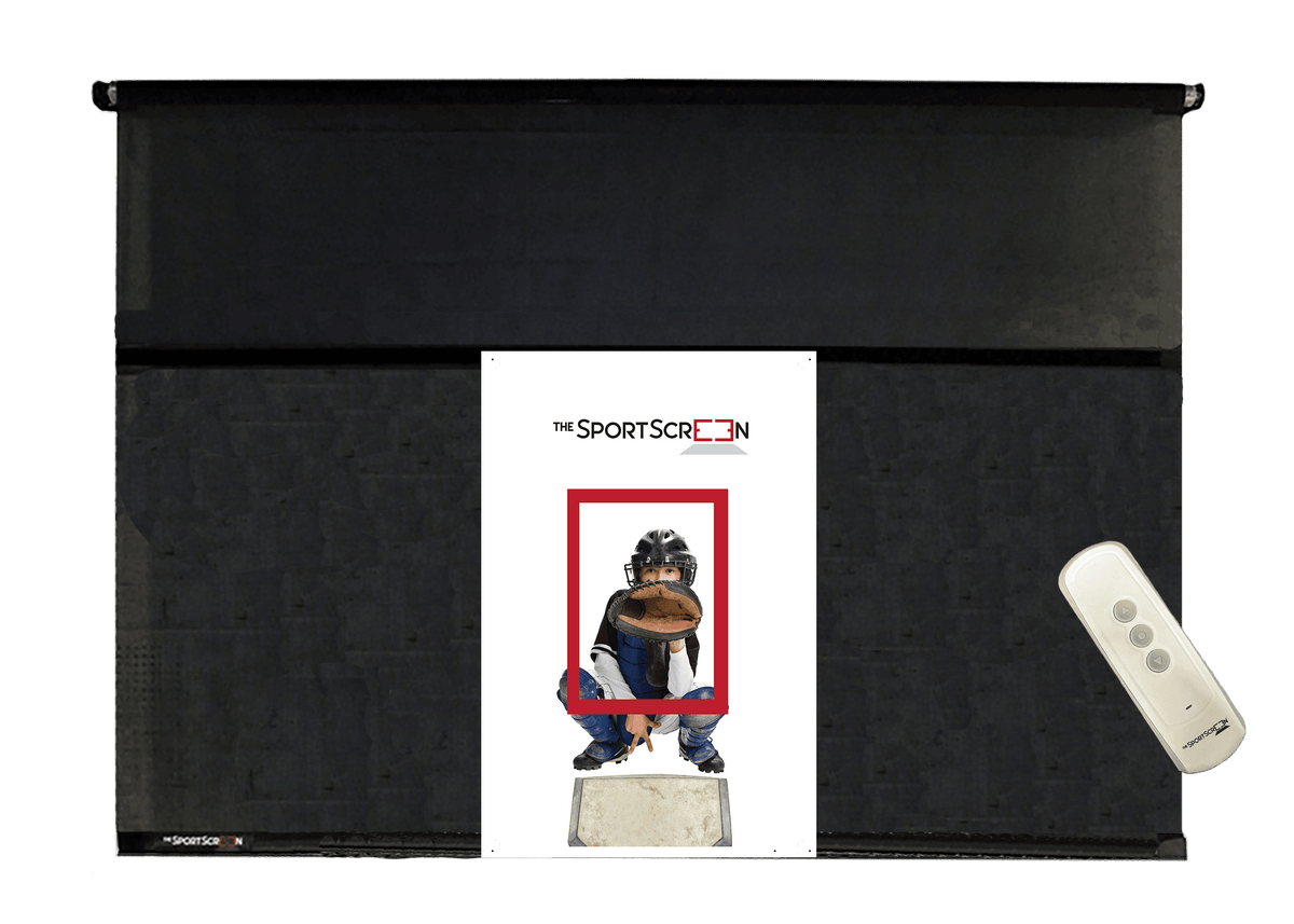 10ft Remote Control Baseball SportScreen, retractable baseball training net