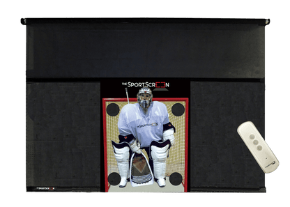 10ft Remote Control Lacrosse SportScreen, retractable lacrosse training net