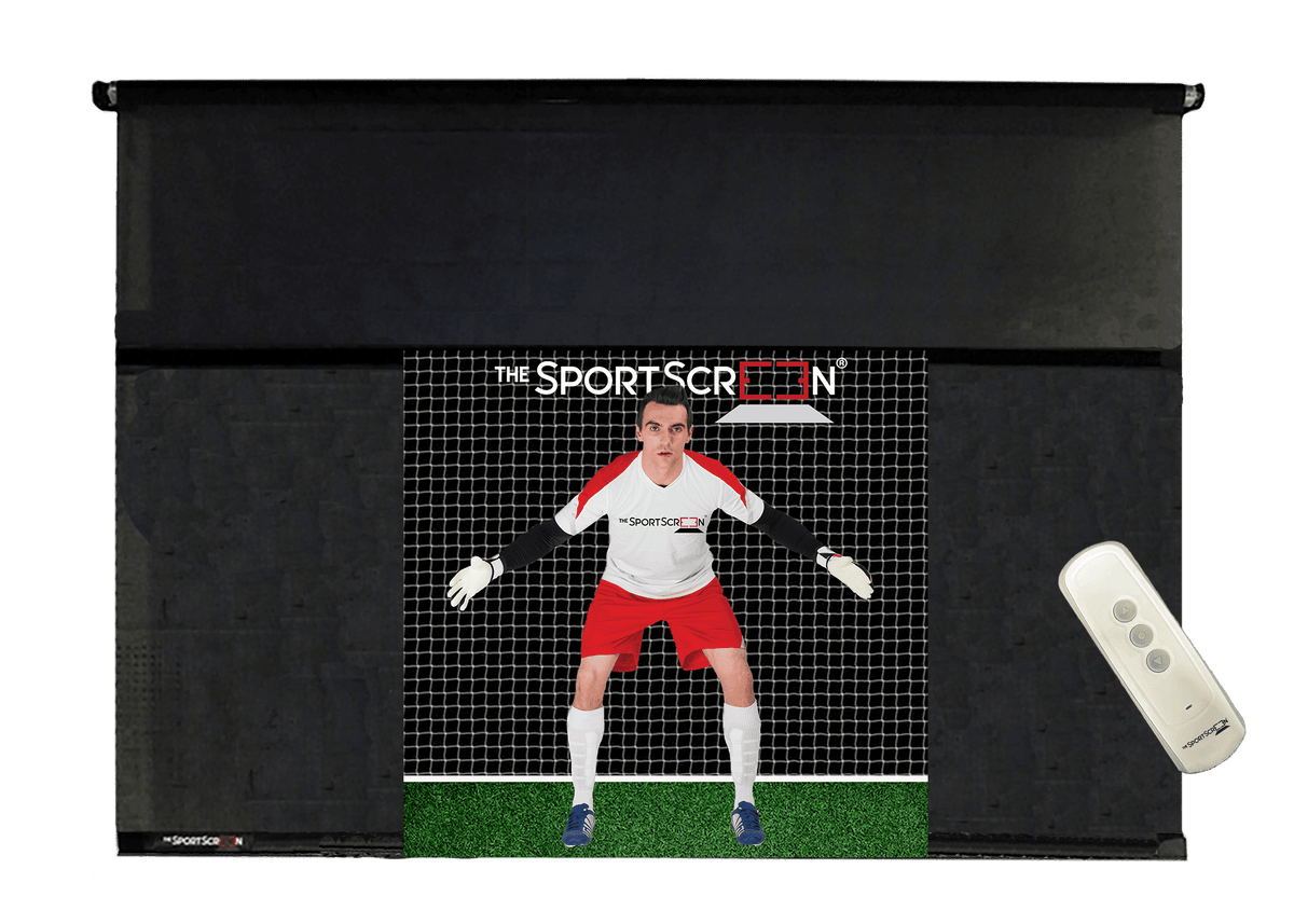 10ft Remote Control Soccer SportScreen, retractable soccer training net