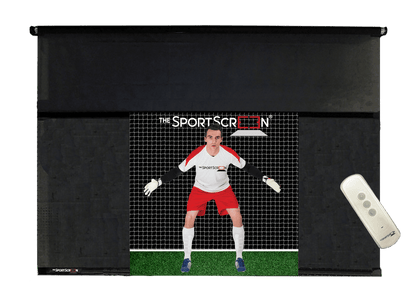 10ft Remote Control Soccer SportScreen, retractable soccer training net