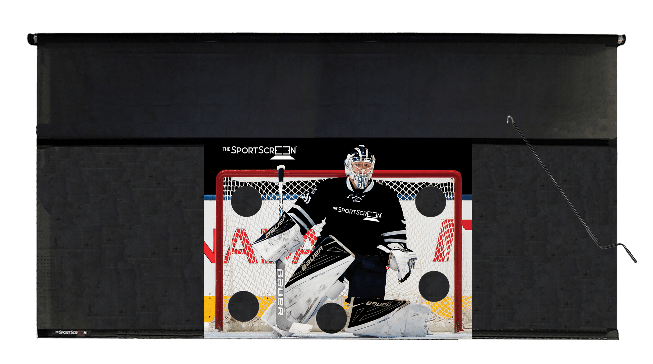 Hockey SportScreen — Retractable Shooting Tarp