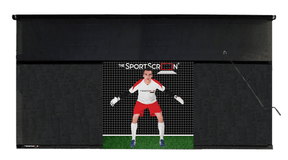 16ft Hand Crank Soccer SportScreen, retractable soccer training net