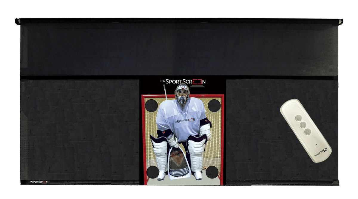 16ft Remote Control Lacrosse SportScreen, retractable lacrosse training net