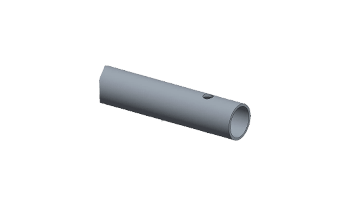 A non-swedged bottom bar for a SportScreen, designed for secure attachment and enhanced stability during use.