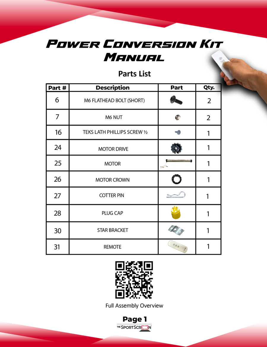 Power Conversion Kit Instructions