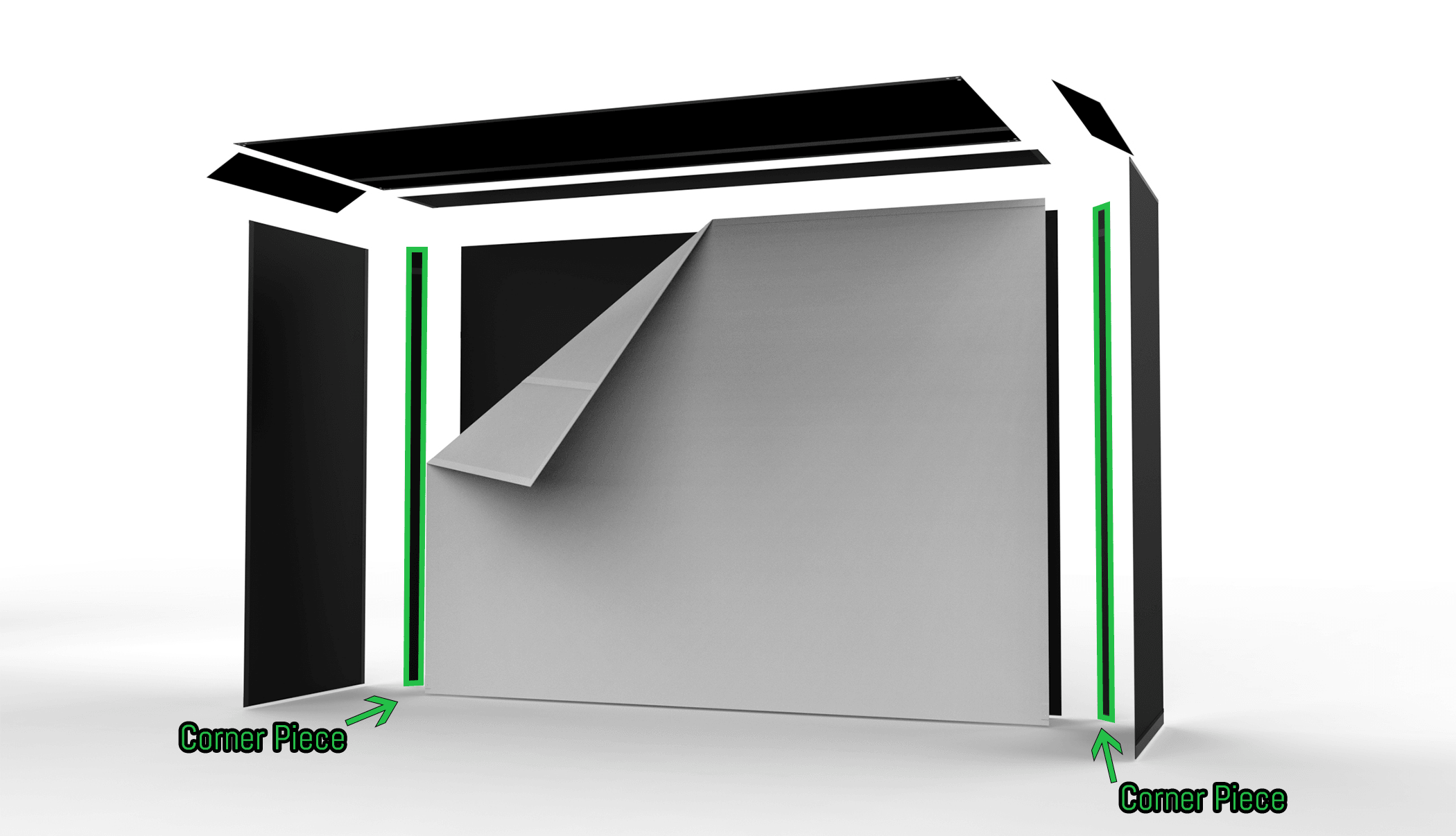 The SportScreen Golf Studio Corner Piece – a 5