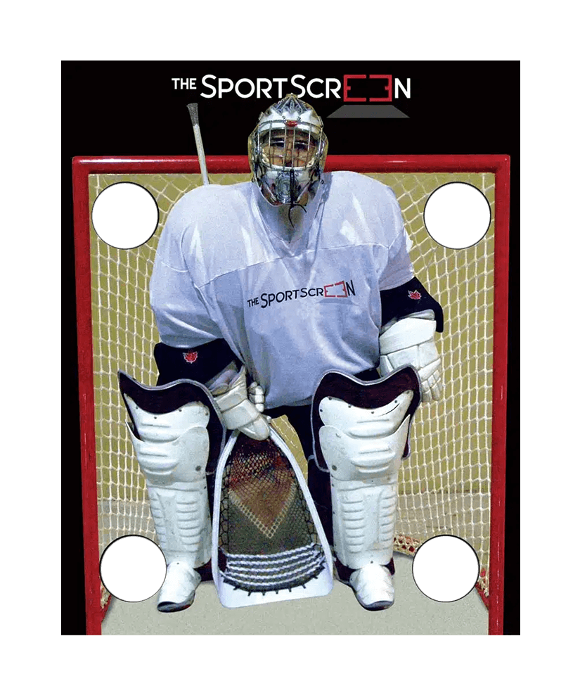 A durable lacrosse target with clearly marked strike zones, designed for lacrosse shooting practice and accuracy training.