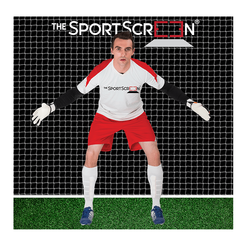 A durable soccer goalie target designed for soccer shooting and passing practice and accuracy training.