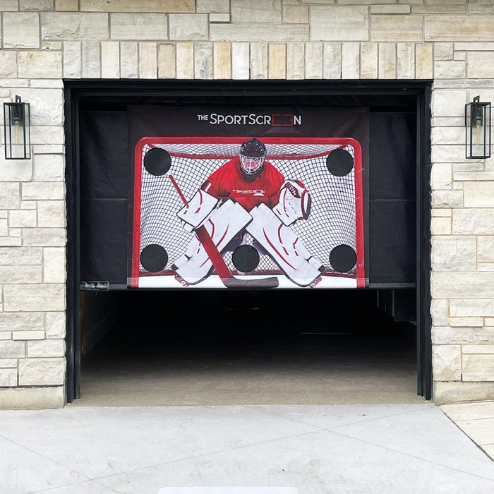 SportScreen rolling down in garage