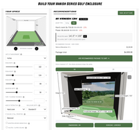 Vanish 3D Sim Builder showing enclosure dimensions