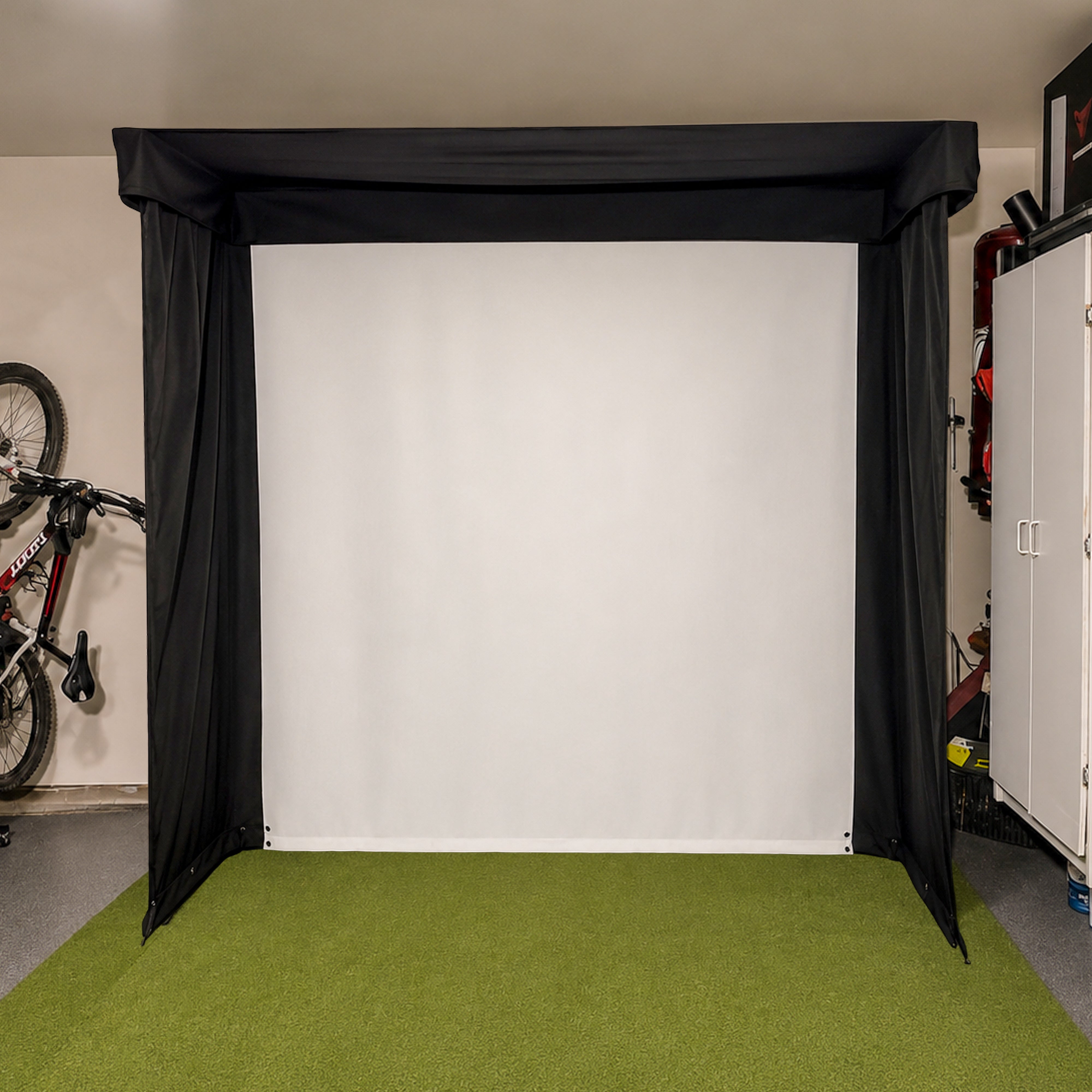 Vanish Lite 9 golf impact screen fully rolled down