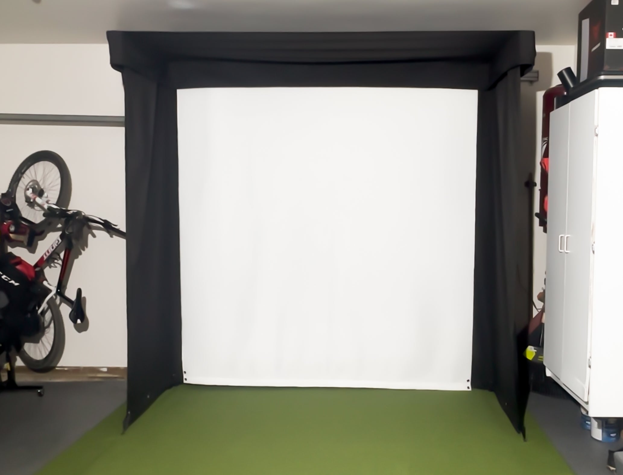 vanish lite 9 in garage mounted to wall
